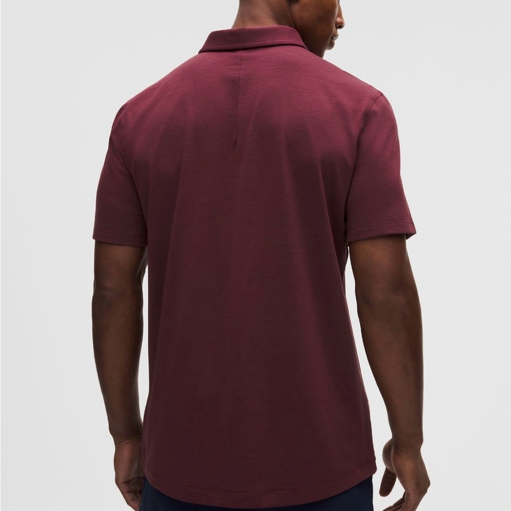 Lululemon Men's Burgundy Polo Shirt - Picture 2 of 6
